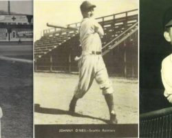 John O'Neil played the Portland Beavers from 1943-1945, for the Seattle Rainiers in 1947 and 1948, and the
Hollywood Stars from 1949-1951 and again in 1953. John O'Neil played the Portland Beavers from 1943-1945, for the Seattle Rainiers in 1947 and 1948, and the Hollywood Stars from 1949-1951 and again in 1953.