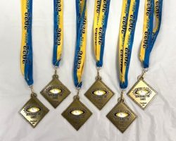 Judy Young's First Place Medals - Empire State Senior Masters Games 2022. Judy Young's First Place Medals - Empire State Senior Masters Games 2022.