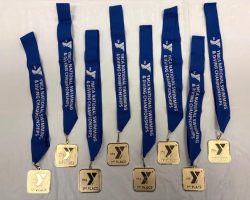 Judy Young's First Place Medals - YMCA Masters Championships 2016. Judy Young's First Place Medals - YMCA Masters Championships 2016.