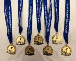 Judy Young's First Place Medals - YMCA Nationals Masters Meet 2022. Judy Young's First Place Medals - YMCA Nationals Masters Meet 2022.