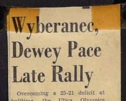Wyberanec, Dewey Pace Late Rally. 1948-49. Wyberanec, Dewey Pace Late Rally. 1948-49.