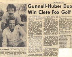 Gunnell-Huber Duo Win Clete Fox Golf. <em>The Buffalo News</em>. Gunnell-Huber Duo Win Clete Fox Golf.