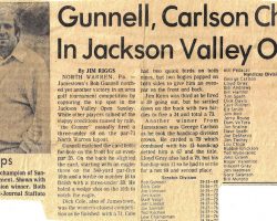 Gunnell, Carlson Champions In Jackson Valley Open Golf. <em>Post-Journal</em> (Jamestown). Gunnell, Carlson Champions In Jackson Valley Open Golf.