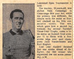 Bob Gunnell Wins Lakewood Open. Bob Gunnell Wins Lakewood Open.