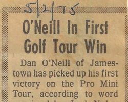 O'Neill In First Golf Tour Win. <em>Post-Journal</em> (Jamestown), May 2, 1975.