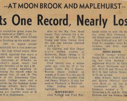 O'Neill Sets One Record, Nearly Loses Another. <em>Post-Journal</em> (Jamestown), June 19, 1970. O'Neill Sets One Record, Nearly Loses Another. June 19, 1970.