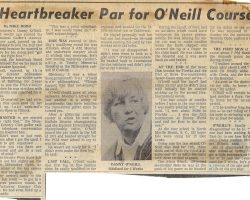 Heartbreaker Par for O'Neill Course. <em>Post-Journal</em> (Jamestown), July 3, 1975. Heartbreaker Par for O'Neill Course. July 3, 1975.