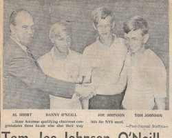 Tom, Joe Johnson, O'Neill Qualify For State Amateur. <em>Post-Journal</em> (Jamestown) 1971 Tom, Joe Johnson, O'Neill Qualify For State Amateur.