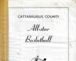 1947 Cattaraugus County All-Star basketball game program cover. 1947 Cattaraugus County All-Star basketball game program cover.