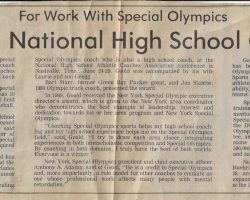Goold Selected National High School Coach of Year. <em>Post-Journal</em> (Jamestown), 1990. Goold Selected National High School Coach of Year. 1990.