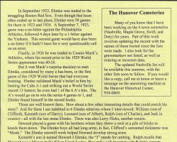 A Gentleman and an Athlete. Page 2. <em>The Hanover Historical</em>, March 1, 2001. A Gentleman and an Athlete. March 1, 2001.