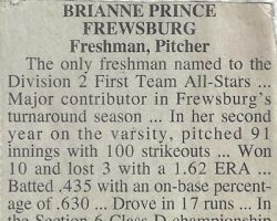 Brianne Prince. <em>Post-Journal</em> (Jamestown), 1995. Brianne Prince. 1995.