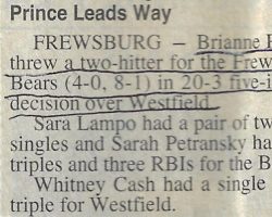 Prince Leads Way. <em>Post-Journal</em> (Jamestown), 1995. Prince Leads Way. 1995.