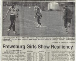 Frewsburg Girls Show Resiliency. <em>Post-Journal</em> (Jamestown), 1997. Frewsburg Girls Show Resiliency. 1997.