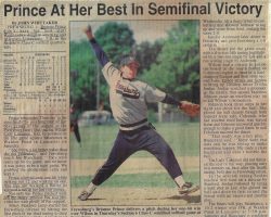 Prince At Her Best In Semifinal Victory. <em>Post-Journal</em> (Jamestown), 1998. Prince At Her Best In Semifinal Victory. 1998.