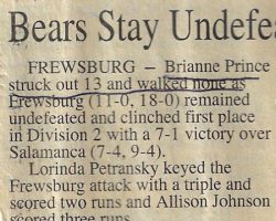 Bears Stay Undefeated. <em>Post-Journal</em> (Jamestown),1998. Bears Stay Undefeated. 1998.