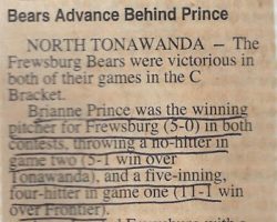 Bears Advance Behind Prince. <em>Post-Journal</em> (Jamestown), 1998. Bears Advance Behind Prince. 1998.