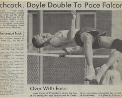 Hitchcock, Doyle Double To Pace Falconer. <em>Post-Journal</em> (Jamestown), 1990. Hitchcock, Doyle Double To Pace Falconer. 1990.