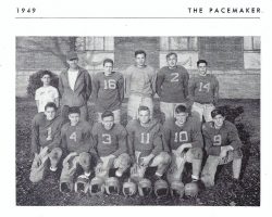 Mayville football 1949, Phil Young #2. Mayville football 1949, Phil Young #2.