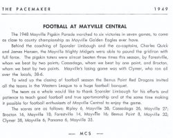 Mayville football 1949. Mayville football 1949.