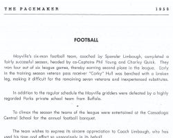 Mayville football 1950. Mayville football 1950.