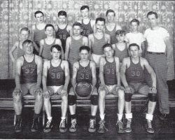 Mayville junior high basketball, Phil Young #37. 1947 Mayville junior high basketball 1947 - Young 37
