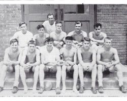 Mayville track 1950, Phil Young front row, left. Mayville track 1950, Phil Young front row, left.