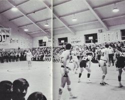 Cardinal Mindszenty High School gymnasium. Cardinal Mindszenty High School gymnasium.