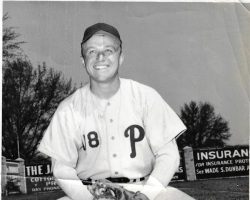 Phil Young with Salt Lake City Bees, 1956. Phil Young with Salt Lake City Bees, 1956.