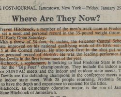 Where Are They Now? <em>Post-Journal</em> (Jamestown), January 29, 1993. Where Are They Now? January 29, 1993.