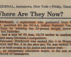 Where Are They Now? <em>Post-Journal</em> (Jamestown), December 11, 1992. Where Are They Now? December 11, 1992.