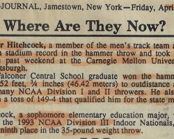 Where Are They Now? <em>Post-Journal</em> (Jamestown), April 16, 1993. Where Are They Now? April 16, 1993.