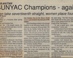 SUNYAC Champions - again. 1994. SUNYAC Champions - again. 1994.