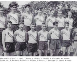 Southwestern Central School track team, 1949. Southwestern Central School track team, 1949.