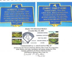 From Howard Ehmke Day in Chautauqua County calendar, May 28, 2004. calendar p27