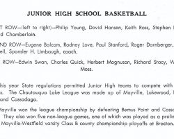 Mayville junior high basketball 1947 Mayville junior high basketball 1947