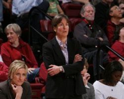 Coach VanDerveer at work. Coach VanDerveer at work.