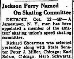 Jackson Perry Named On Skating Committee. October 12, 1949. Jackson Perry Named On Skating Committee. October 12, 1949.