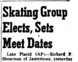 Skating Group Elects, Sets Meet Dates. October 20, 1952. Skating Group Elects, Sets Meet Dates. October 20, 1952.