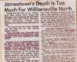 Jamestown's Depth Is Too Much For Williamsville North. December 17, 1982. Jamestown's Depth Is Too Much For Williamsville North. December 17, 1982.