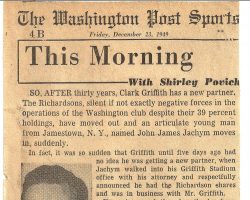 This Morning. <em>The Washington Post</em>, December 23, 1949. This Morning. December 23, 1949.