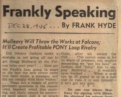 Frankly Speaking. <em>Post-Journal</em> (Jamestown), December 28, 1945. Frankly Speaking. December 28, 1945.