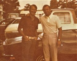 Bernie Haas, golf pro at Acacia CC with Stan Marshaus in 1972. Bernie Haas, golf pro at Acacia CC with Stan Marshaus in 1972.
