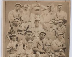 Hugh Bedient is in top row, second from right of this 1912 Boston Red Sox montage. 1912 Red Sox montage.