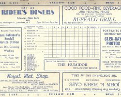 1946 Falcons scorecard. 1946 Falcons scorecard.