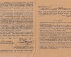 1947 baseball contract for Ted Wyberanec. Page 2. 1947 baseball contract for Ted Wyberanec. Page 2.