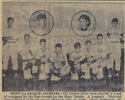 MUNY AA League All-Stars. <em>Post-Journal</em> (Jamestown), 1954. 1954-MUNY-All-Stars-Bender-Rissel-Wyberanec