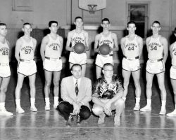 1957-58 Fredonia State basketball JV team. 1957-58 Fredonia State basketball JV team.
