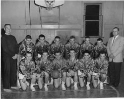 1958-59 Fredonia State basketball JV team. 1958-59 Fredonia State basketball JV team.