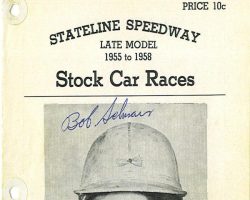 Bobby Schnars - Stateline Speedway Program, 1958. Bobby Schnars - Stateline Speedway Program, 1958.